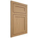 Shiloh Cabinetry Flush Inset Malibu Alder Plain Cut Natural Door