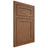Shiloh Cabinetry Flush Inset Malibu Alder Plain Cut Walnut Door