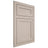 Shiloh Cabinetry Flush Inset Malibu Alder Plain Cut White Sands Door