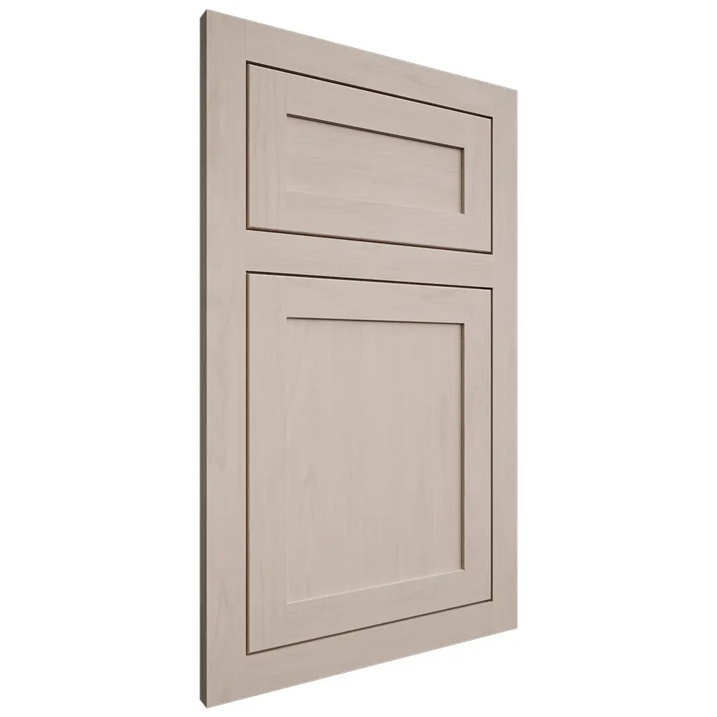 Shiloh Cabinetry Flush Inset Malibu Alder Plain Cut White Sands Door