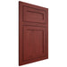 Shiloh Cabinetry Flush Inset Malibu Cherry Plain Cut Red Door