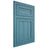 Shiloh Cabinetry Flush Inset Malibu Hickory Plain Cut Aqua Door