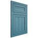 Shiloh Cabinetry Flush Inset Malibu Hickory Plain Cut Aqua Door