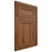 Shiloh Cabinetry Flush Inset Malibu Hickory Plain Cut Burnt Sugar Door
