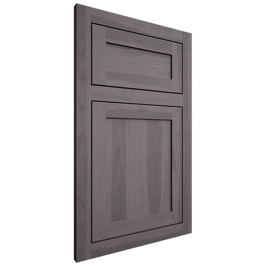 Shiloh Cabinetry Flush Inset Malibu Hickory Plain Cut Cadet Door