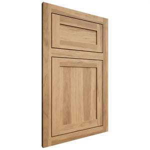 Shiloh Cabinetry Flush Inset Malibu Hickory Plain Cut Natural Door