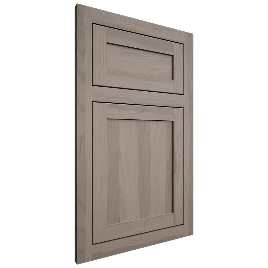 Shiloh Cabinetry Flush Inset Malibu Hickory Plain Cut Sterling Door