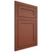 Shiloh Cabinetry Flush Inset Malibu Maple Plain Cut Cayenne Door