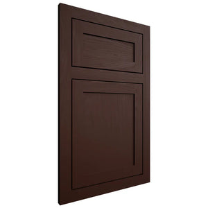 Shiloh Cabinetry Flush Inset Malibu Maple Plain Cut Cocoa Door