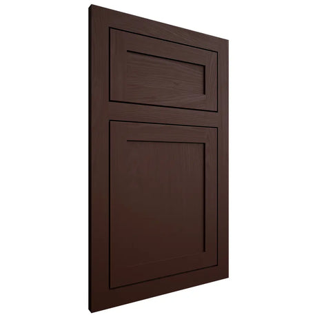 Shiloh Cabinetry Flush Inset Malibu Maple Plain Cut Cocoa Door