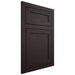 Shiloh Cabinetry Flush Inset Malibu Maple Plain Cut Espresso Door