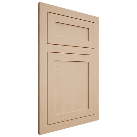 Shiloh Cabinetry Flush Inset Malibu Maple Plain Cut Natural Door