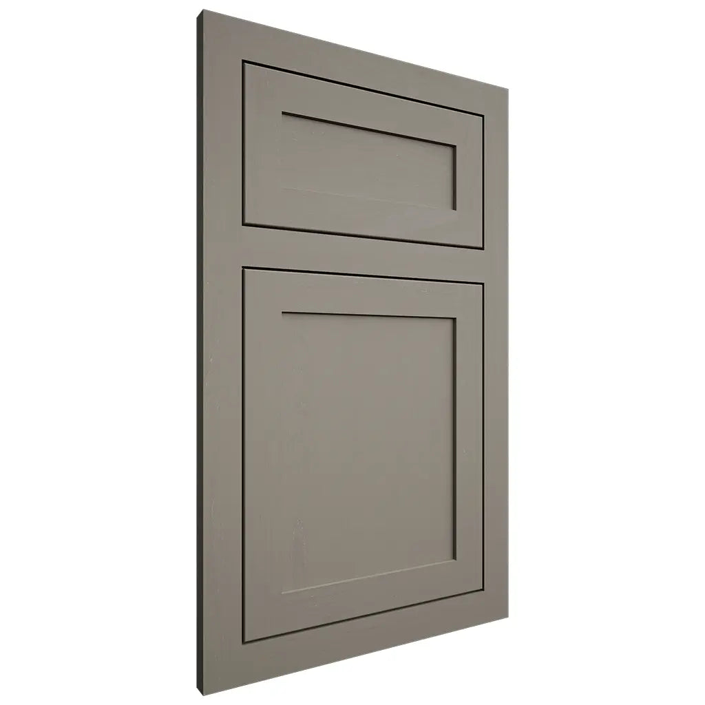 Shiloh Cabinetry Flush Inset Malibu Maple Plain Cut Thyme Door