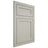 Shiloh Cabinetry Flush Inset Malibu Paintable Clary Sage Door