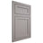 Shiloh Cabinetry Flush Inset Malibu Paintable Dovetail Gray Door