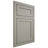 Shiloh Cabinetry Flush Inset Malibu Paintable Evergreen Fog Door