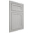 Shiloh Cabinetry Flush Inset Malibu Paintable Unusual Gray Door