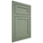 Shiloh Cabinetry Flush Inset Malibu Poplar Plain Cut Moss Door