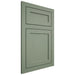 Shiloh Cabinetry Flush Inset Malibu Poplar Plain Cut Moss Door