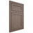 Shiloh Cabinetry Flush Inset Malibu Poplar Plain Cut River Rock Door