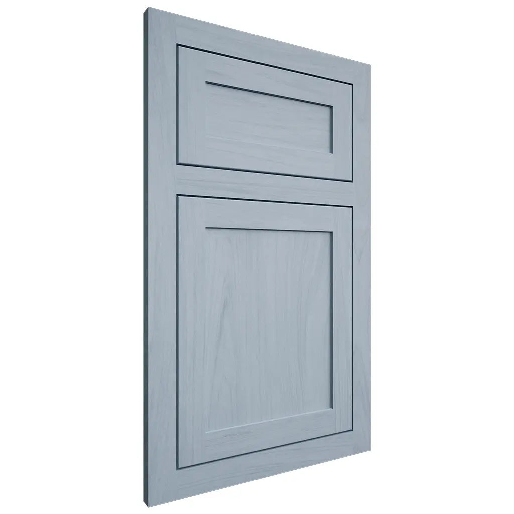 Shiloh Cabinetry Flush Inset Malibu Poplar Plain Cut Sky Door