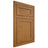 Shiloh Cabinetry Flush Inset Malibu Red Oak Plain Cut Autumn Door