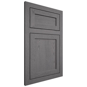 Shiloh Cabinetry Flush Inset Malibu Red Oak Plain Cut Cadet Door