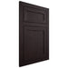 Shiloh Cabinetry Flush Inset Malibu Red Oak Plain Cut Espresso Door