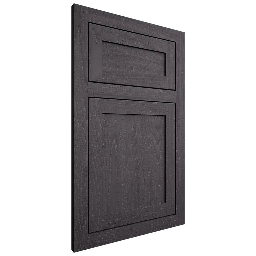 Shiloh Cabinetry Flush Inset Malibu Red Oak Plain Cut Harbor Door