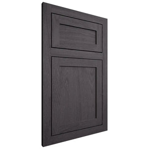 Shiloh Cabinetry Flush Inset Malibu Red Oak Plain Cut Harbor Door