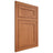 Shiloh Cabinetry Flush Inset Malibu Red Oak Plain Cut Harvest Door