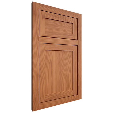 Shiloh Cabinetry Flush Inset Malibu Red Oak Plain Cut Harvest Door