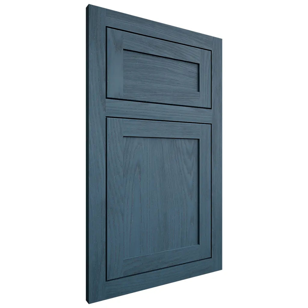 Shiloh Cabinetry Flush Inset Malibu Red Oak Plain Cut Hudson Door