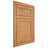 Shiloh Cabinetry Flush Inset Malibu Red Oak Plain Cut Medium Door