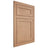Shiloh Cabinetry Flush Inset Malibu Red Oak Plain Cut Natural Door