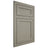 Shiloh Cabinetry Flush Inset Malibu Red Oak Plain Cut Thyme Door
