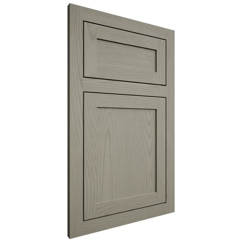 Shiloh Cabinetry Flush Inset Malibu Red Oak Plain Cut Thyme Door