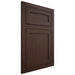 Shiloh Cabinetry Flush Inset Malibu Walnut Plain Cut Bison Door