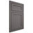 Shiloh Cabinetry Flush Inset Malibu Walnut Plain Cut Cadet Door