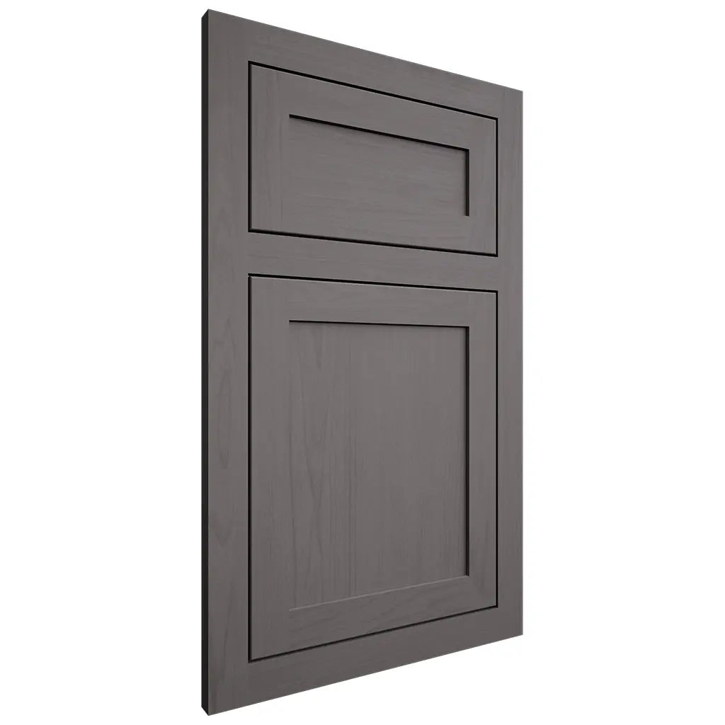 Shiloh Cabinetry Flush Inset Malibu Walnut Plain Cut Cadet Door