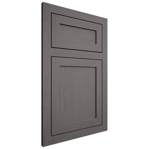 Shiloh Cabinetry Flush Inset Malibu Walnut Plain Cut Cadet Door