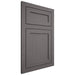 Shiloh Cabinetry Flush Inset Malibu Walnut Plain Cut Cadet Door
