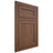 Shiloh Cabinetry Flush Inset Malibu Walnut Plain Cut Natural Door