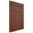 Shiloh Cabinetry Flush Inset Malibu Walnut Plain Cut Rye Door