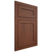 Shiloh Cabinetry Flush Inset Malibu Walnut Plain Cut Rye Door