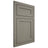 Shiloh Cabinetry Flush Inset Malibu Walnut Plain Cut Thyme Door