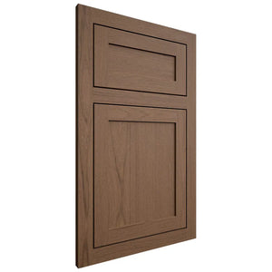 Shiloh Cabinetry Flush Inset Malibu White Oak Plain Cut Autumn Door