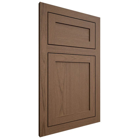 Shiloh Cabinetry Flush Inset Malibu White Oak Plain Cut Autumn Door
