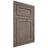 Shiloh Cabinetry Flush Inset Malibu White Oak Plain Cut Clay Door