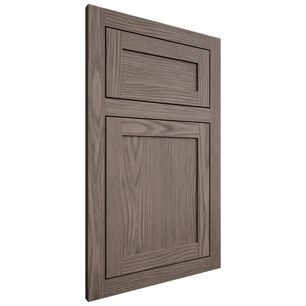 Shiloh Cabinetry Flush Inset Malibu White Oak Plain Cut Clay Door